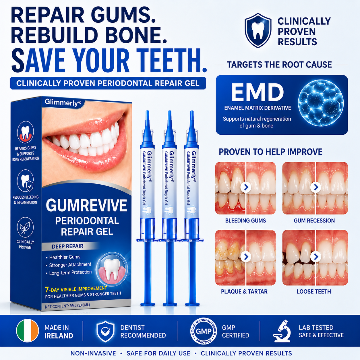 🇮🇪Glimmerly® 🧑‍⚕️💖GumRevive periodontal repair gel